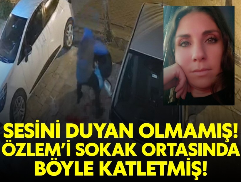 Kan donduran görüntüler: Özlem'i sokak ortasında böyle katletmiş