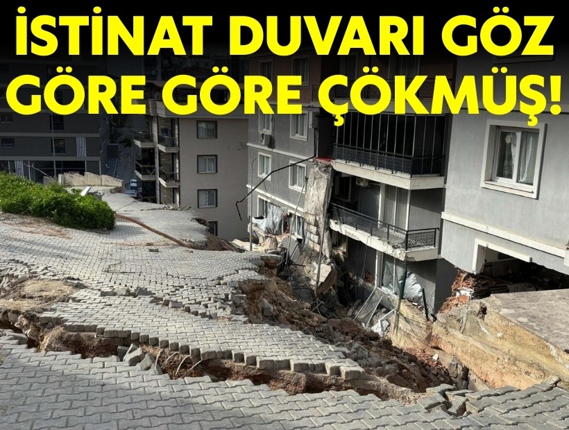 Menemen'deki istinat duvarı göz göre göre çökmüş!