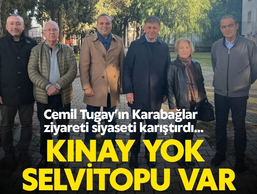 Tugay’ın Karabağlar ziyareti siyaseti karıştırdı... Başkan Kınay yok, eski Başkan Selvitopu var!