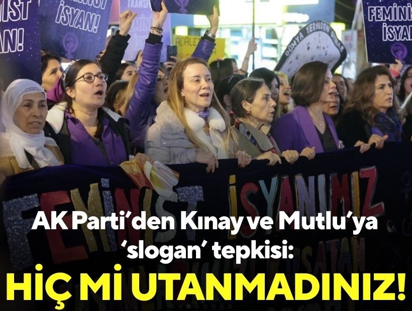 AK Parti’den Kınay ve Mutlu’ya ‘slogan’ tepkisi: Hiç mi utanmadınız!