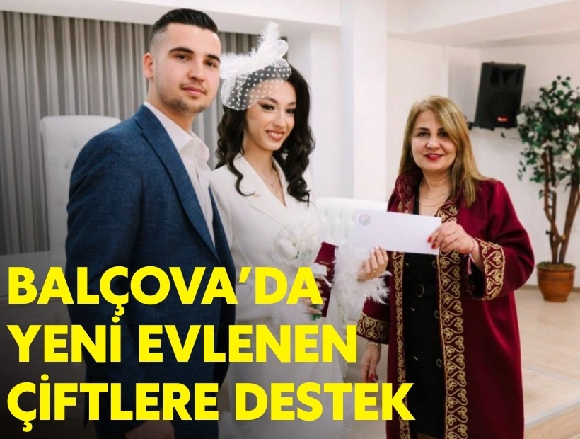 Balçova'da yeni evlenen çiftlere alışveriş kartı desteği!