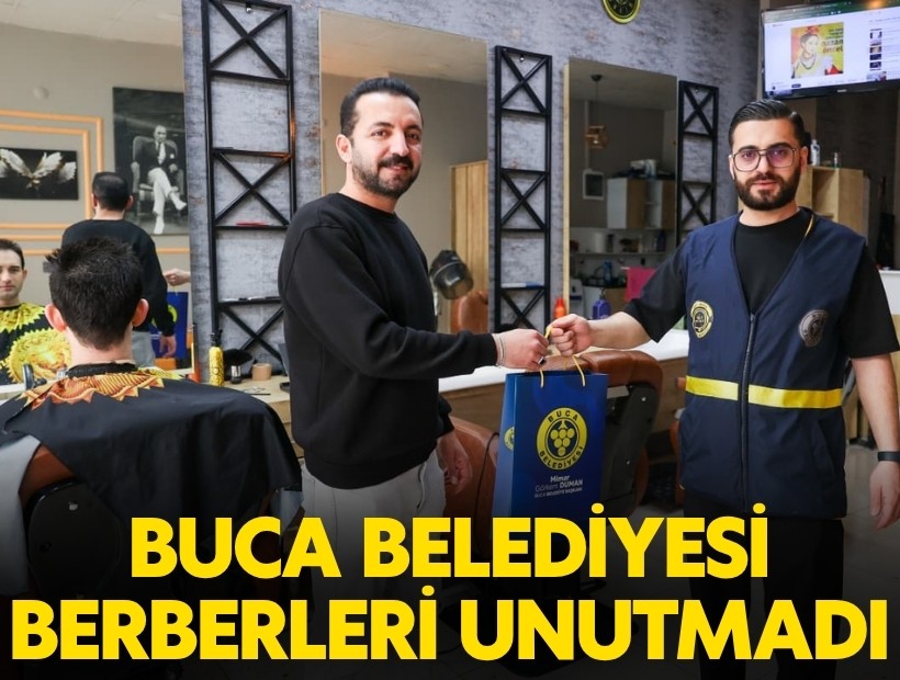 Buca Belediyesi berberleri unutmadı