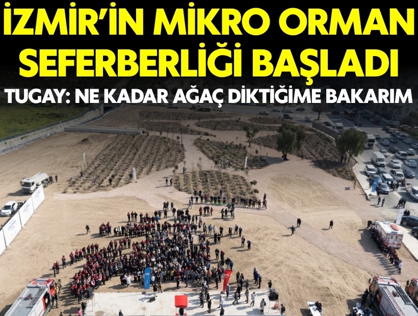 Büyükşehir'den Bornova’ya 8 dönümlük mikro orman