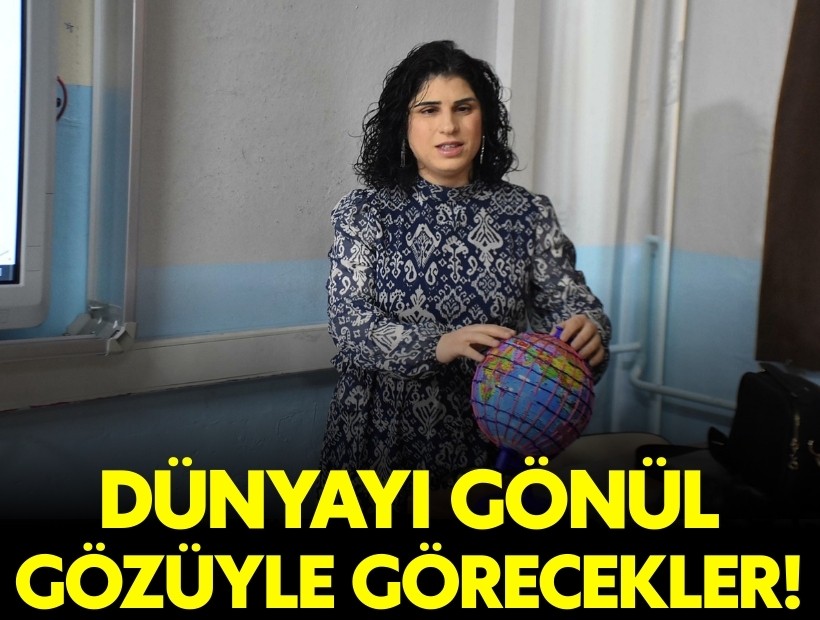 Görme engelli Seda öğretmenden 'Dünya parmaklarının ucunda' projesi