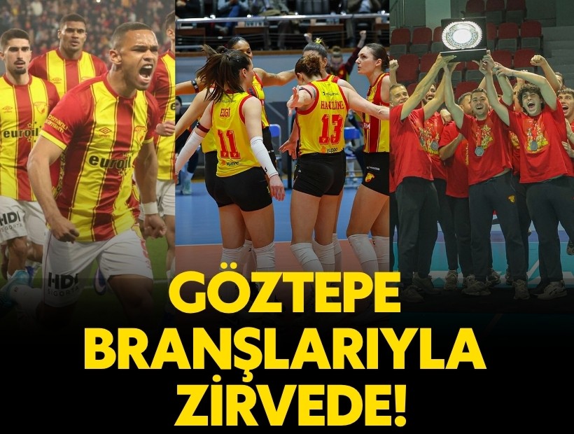 Göztepe branşlarıyla zirvede