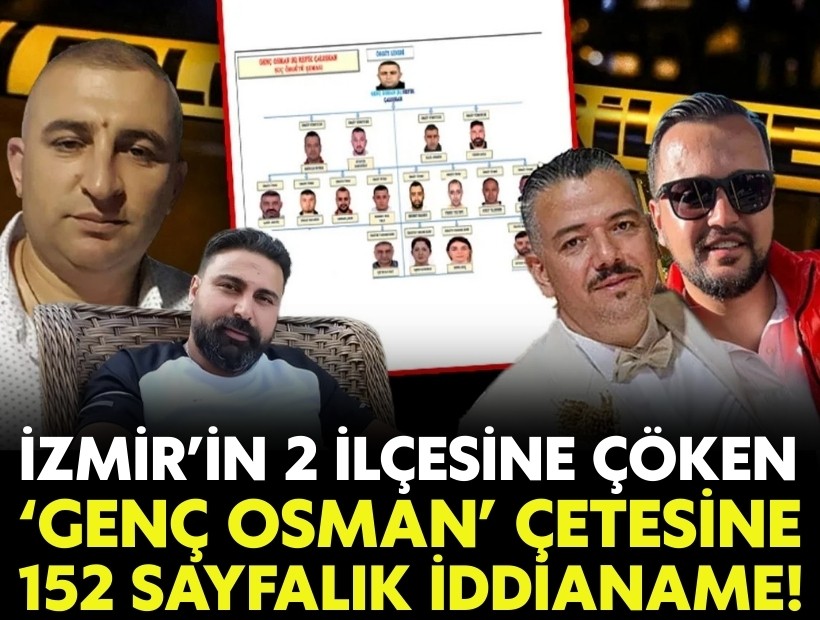 İzmir’in 2 ilçesine çöken ‘Genç Osman’ ve çetesine 152 Sayfalık İddianame!