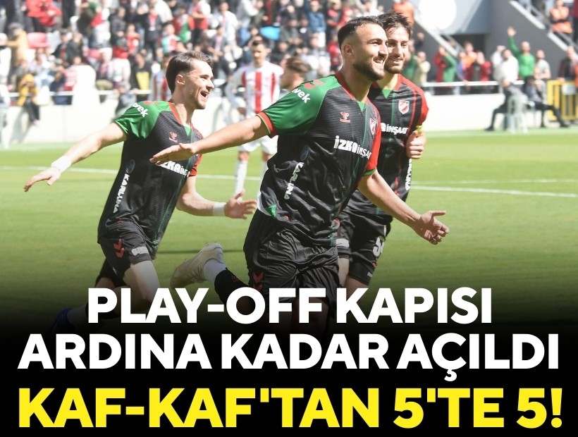 Play-off kapısı ardına kadar açıldı: Kaf-Kaf'tan 5'te 5!