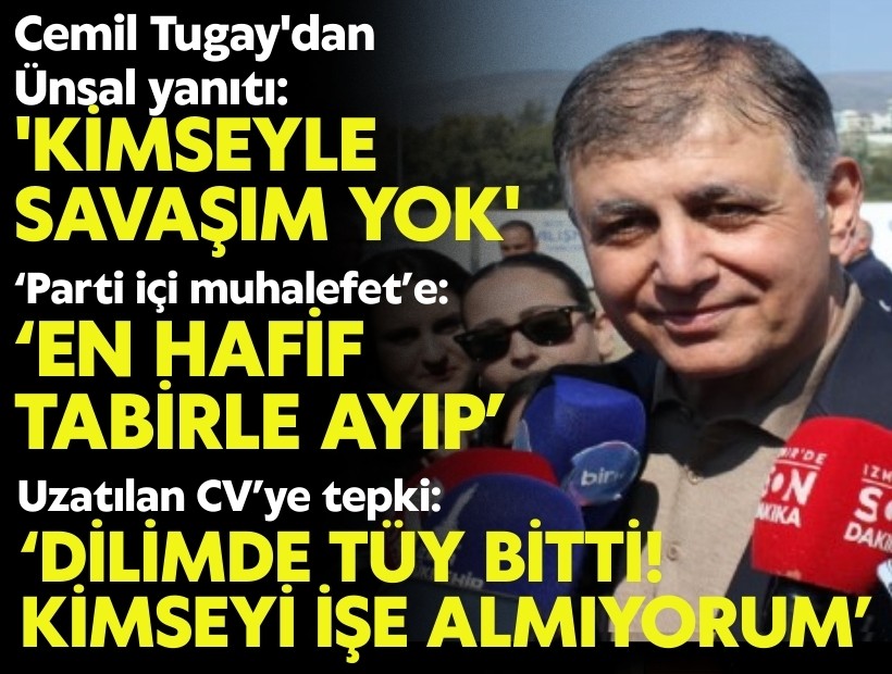 Tugay'dan Yıldız Ünsal açıklaması: 'Benim kimseyle savaşım yok'
