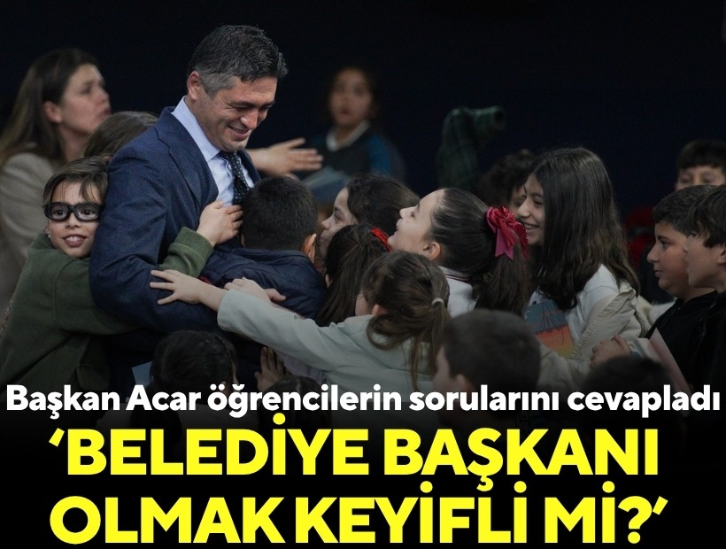 Aliağalı öğrenciler Başkan Acar ile söyleşi yaptı