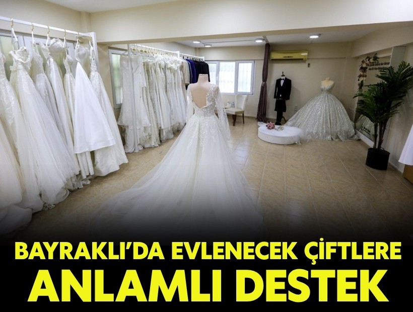 Bayraklı’da evlenecek çiftlere anlamlı destek