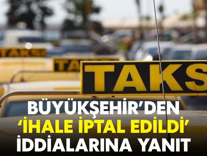 Büyükşehir'den 'ihale iptal edildi' iddialarına yanıt!