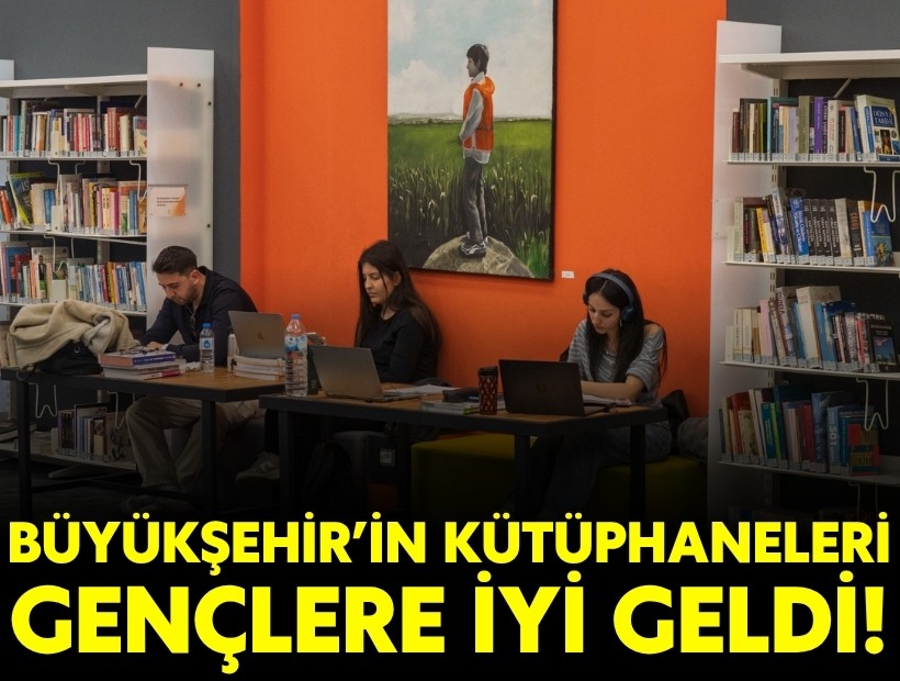 İzmir’in kütüphaneleri gençlere iyi geldi