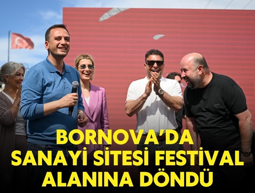 Bornova'da sanayi sitesi festival alanına döndü!