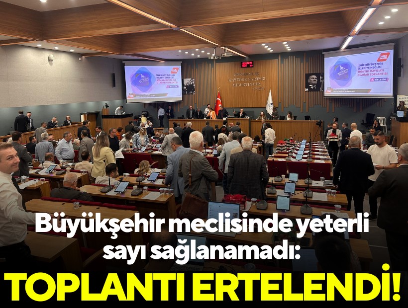 Büyükşehir meclisinde yeterli sayı sağlanamadı: Toplantı ertelendi!