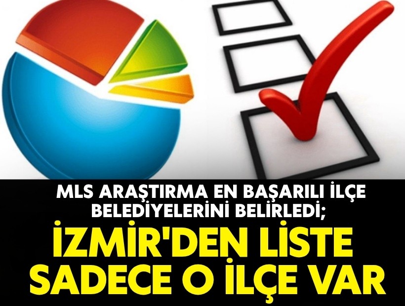 MLS Araştırma en başarılı ilçe belediyelerini belirledi; İzmir'den liste sadece o ilçe var