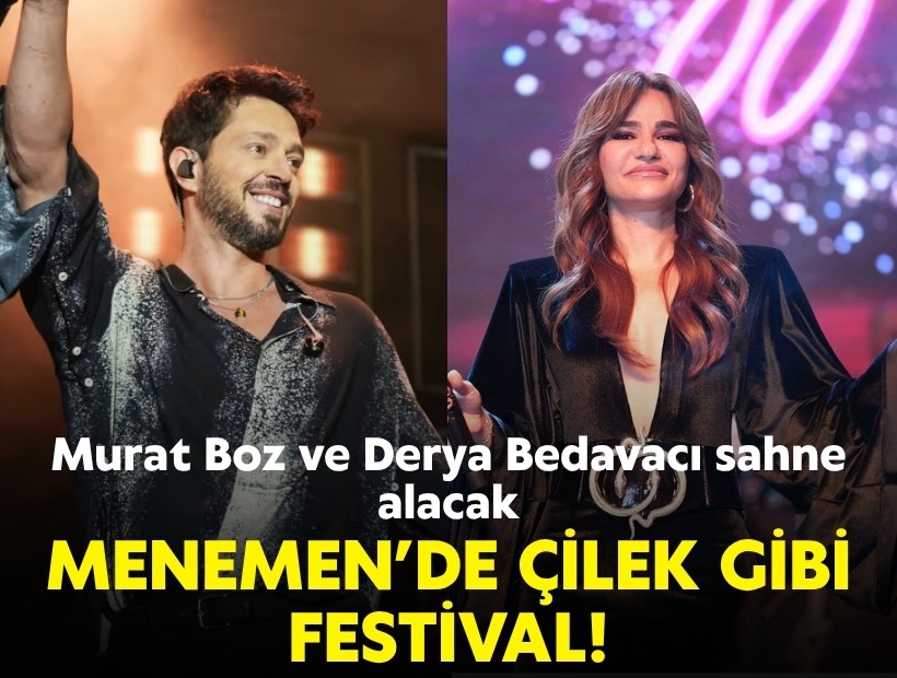Menemen'de dev festivale hazırlık: Murat Boz ve Derya Bedavacı sahne alacak