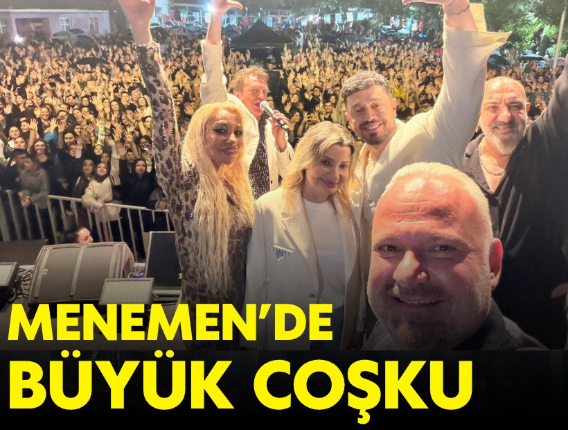 Menemen’de festival coşkusu yağmur dinlemedi