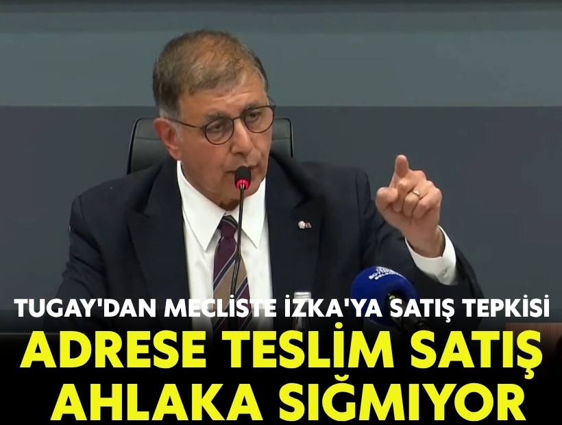 Tugay'dan mecliste İZKA'ya satış tepkisi: Adrese teslim satış ahlaka sığmıyor