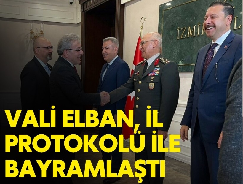 Vali Elban, il protokolü ile bayramlaştı