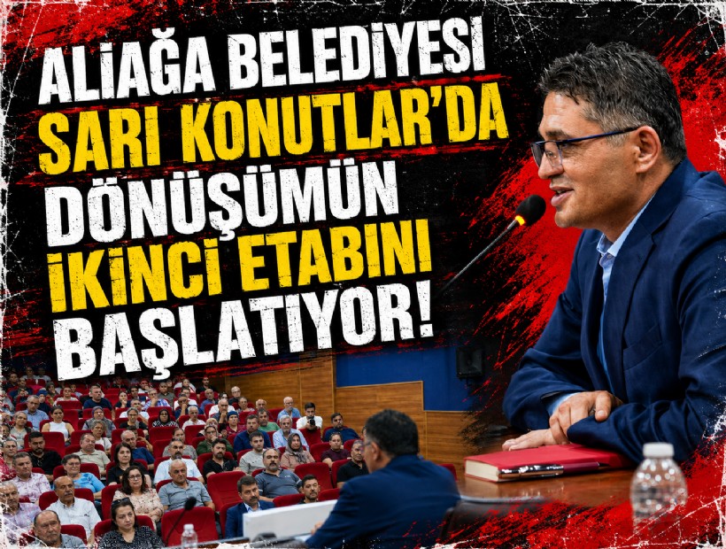Aliağa Belediyesi, Sarı Konutlar’da dönüşümün ikinci etabını başlatıyor!