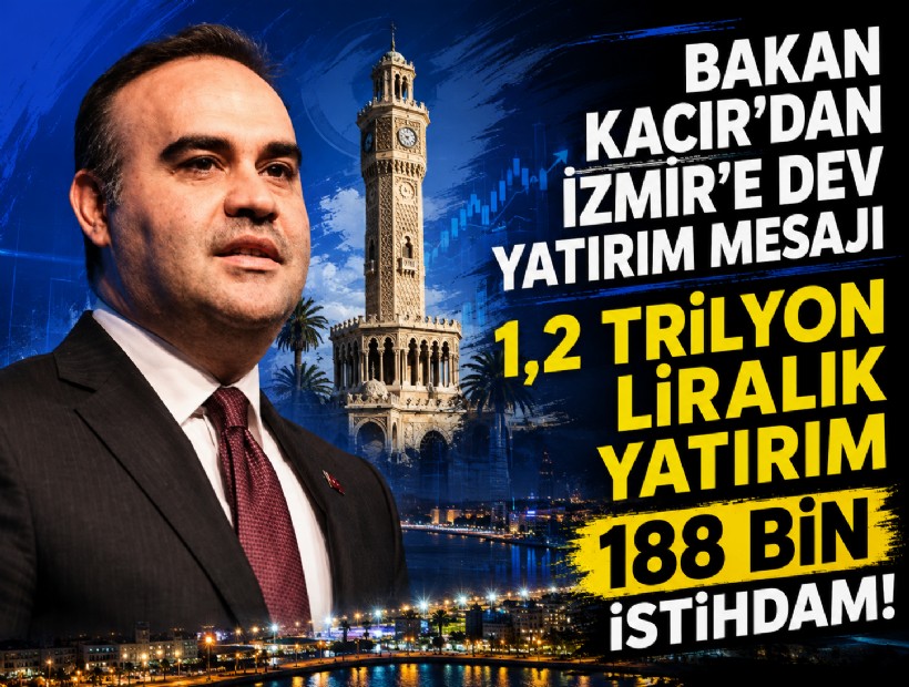 Bakan Kacır'dan İzmir'de dev yatırım mesajı: 1,2 trilyon liralık yatırım, 188 bin istihdam!