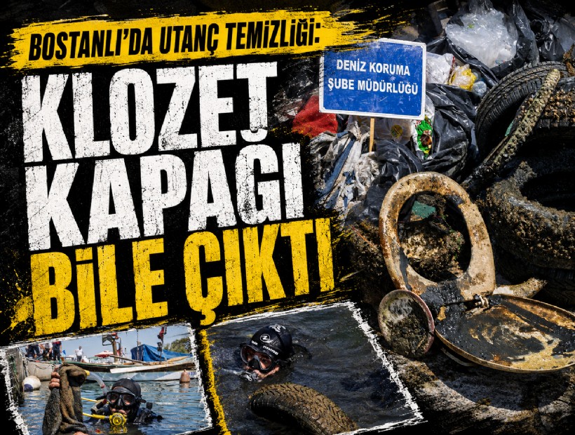 Bostanlı'da utanç temizliği: Klozet kapağı bile çıktı