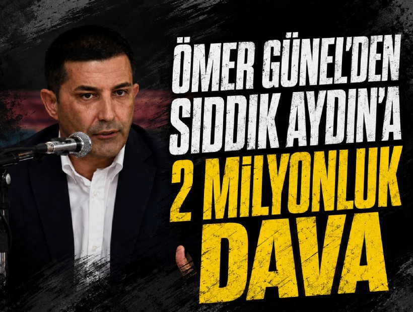 Ömer Günel'den Sıddık Aydın’a 2 milyon liralık 'iftira' davası