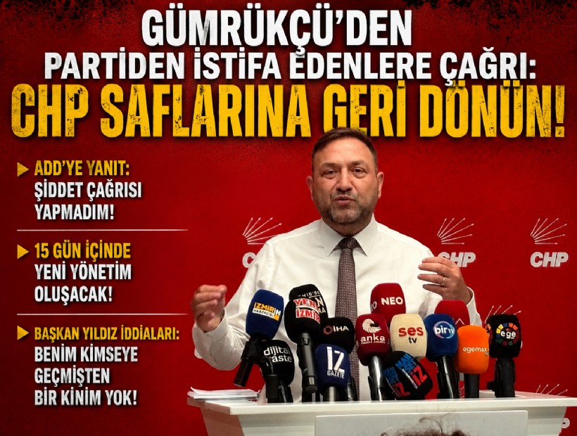 Utku Gümrükçü’den istifa edenlere çağrı: CHP saflarına geri dönün!