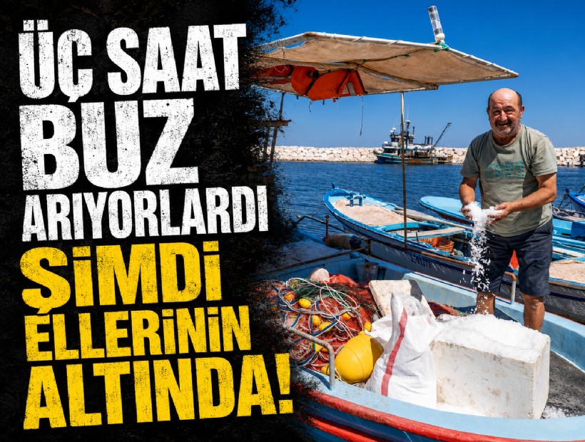 3 saat buz arıyorlardı, şimdi ücretsiz ellerinin altında