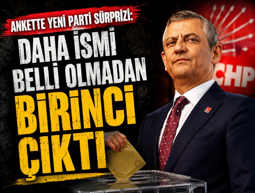 Ankette yeni parti sürprizi: İsmi belli olmadan birinci çıktı