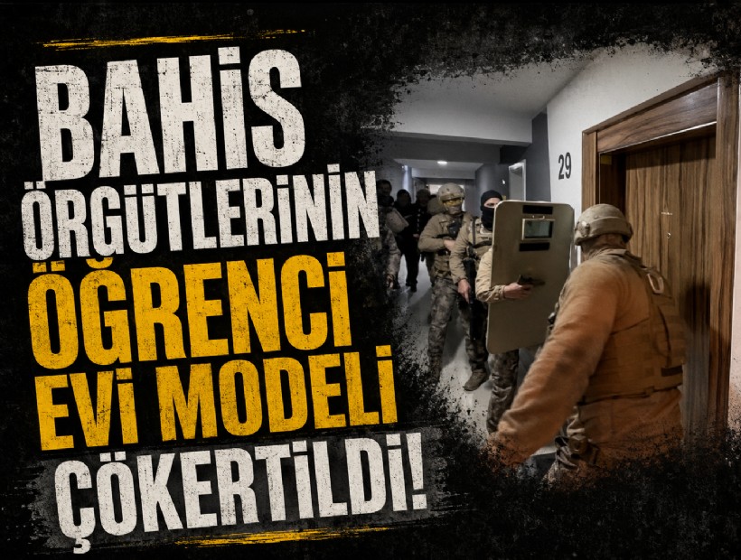 Bahis örgütlerinin öğrenci evi modeli İzmir'de çökertildi!