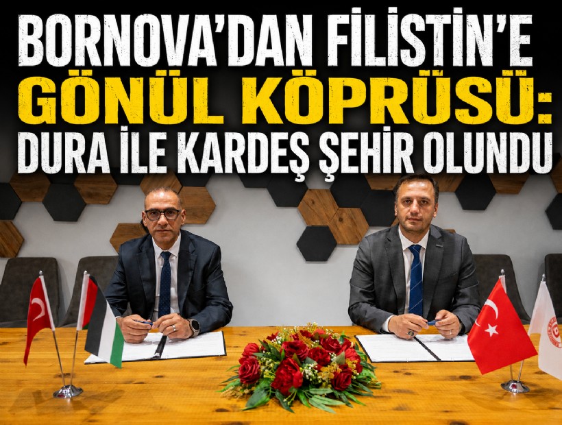 Bornova’dan Filistin’e gönül köprüsü: Dura ile kardeş şehir olundu