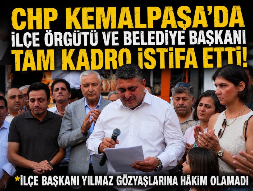 CHP Kemalpaşa'da ilçe örgütü ve belediye başkanı tam kadro istifa etti!