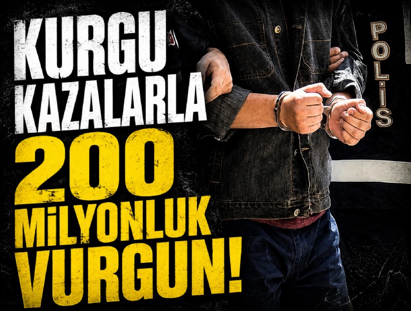 İzmir Merkezli 5 ilde dev operasyon: Kurgu kazalarla 200 milyonluk vurgun!