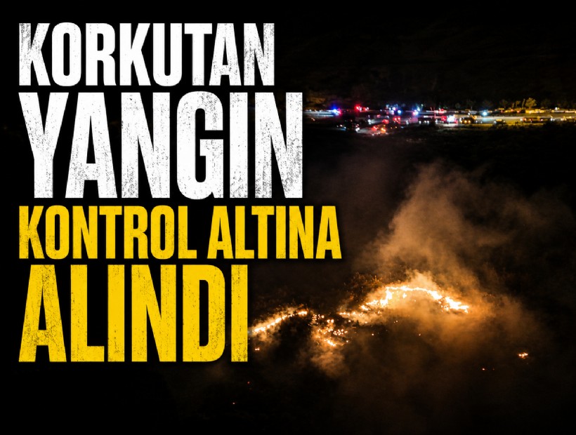 İzmir'de korkutan orman yangın kontrol altına alındı