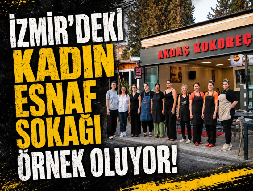 Kadın esnaf sokağı örnek oluyor