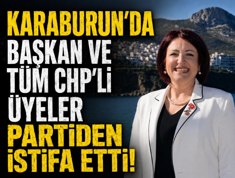 Karaburun'da başkan ve tüm CHP'li üyeler partiden istifa etti!
