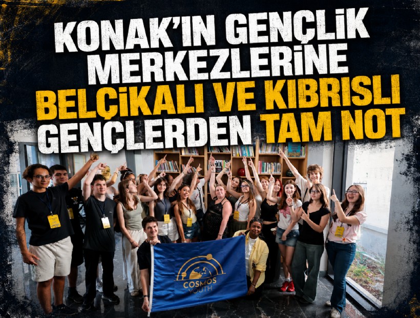 Konak’ın Gençlik Merkezlerine Belçikalı ve Kıbrıslı gençlerden tam not