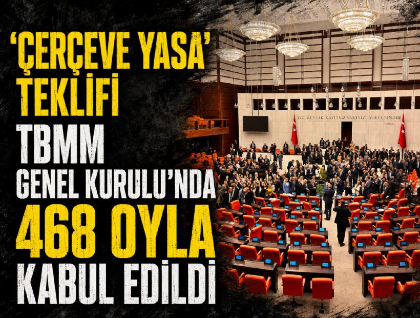 'Çerçeve Yasa' teklifi TBMM Genel Kurulu’nda 468 oyla kabul edildi