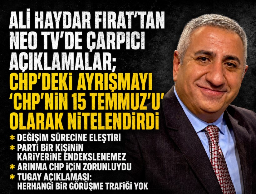 Ali Haydar Fırat, CHP’deki ayrışmayı 'CHP’nin 15 Temmuz’u' olarak nitelendirdi
