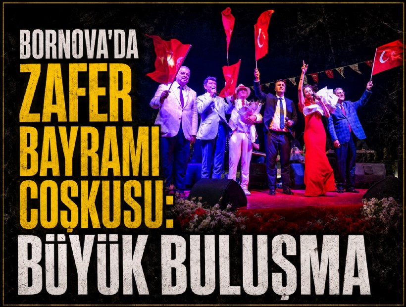 Bornova'da büyük buluşma: Zafer Bayramı coşkusu meydanlara taşındı