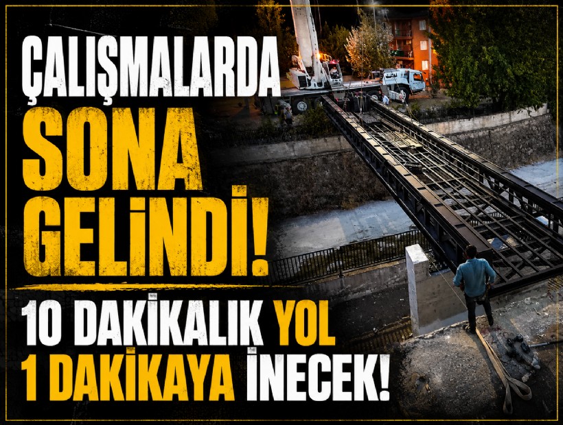 Bostanlı Deresi'ne yaya köprüsü: 10 dakikalık yol 1 dakikaya inecek