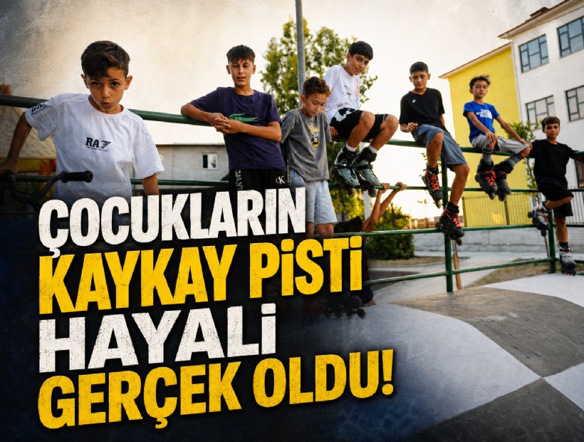 Cumhuriyet Mahallesi’nde açılış coşkusu; Çocukların kaykay pisti hayali gerçek oldu!
