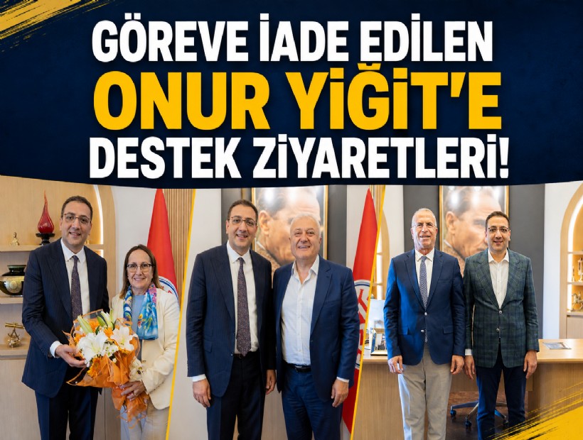 Göreve iade edilen Onur Yiğit'e destek ziyaretleri!
