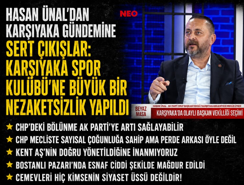 Hasan Ünal’dan Karşıyaka gündemine sert çıkışlar: Karşıyaka Spor Kulübü’ne büyük bir nezaketsizlik yapıldı
