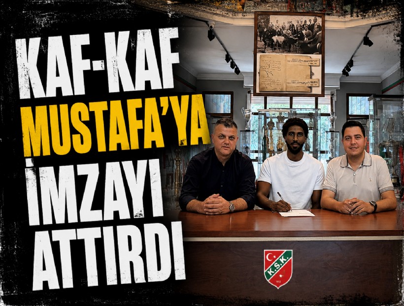 Karşıyaka Muhaymin Mustafa'ya imzayı attırdı