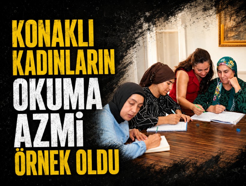 Konaklı kadınların okuma azmi örnek oldu