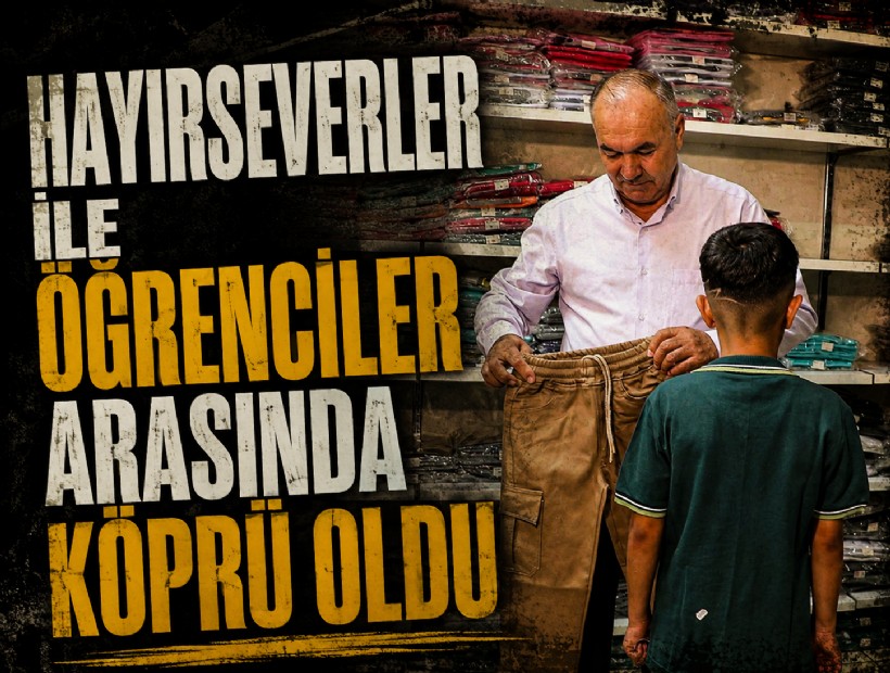 Örnek muhtar... Hayırseverler ile öğrenciler arasında köprü oldu