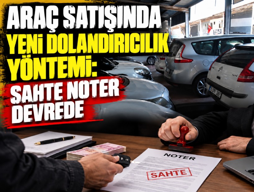 Araç satışında yeni dolandırıcılık yöntemi: Sahte noter devrede