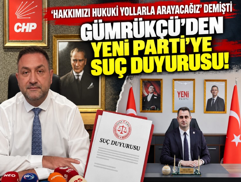 ‘Hakkımızı hukuki yollarla arayacağız’ demişti: Gümrükçü’den YENİ PARTİ’ye suç duyurusu!